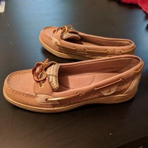 Sperry Top Siders Gold Sparkle